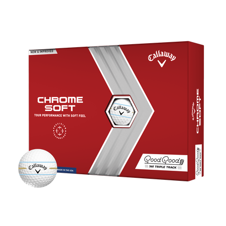 Limited Edition Chrome Soft 360 Triple Track 'Good Good' Golf Balls