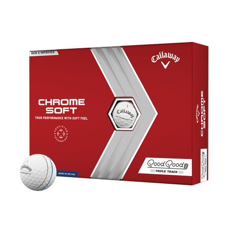Limited Edition Chrome Soft Triple Track 'Good Good' Golf Balls