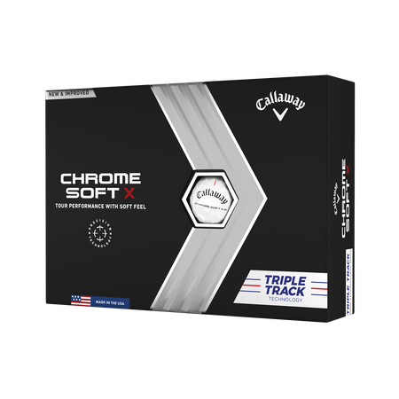 Chrome Soft X Triple Track Custom Logo Golf Balls
